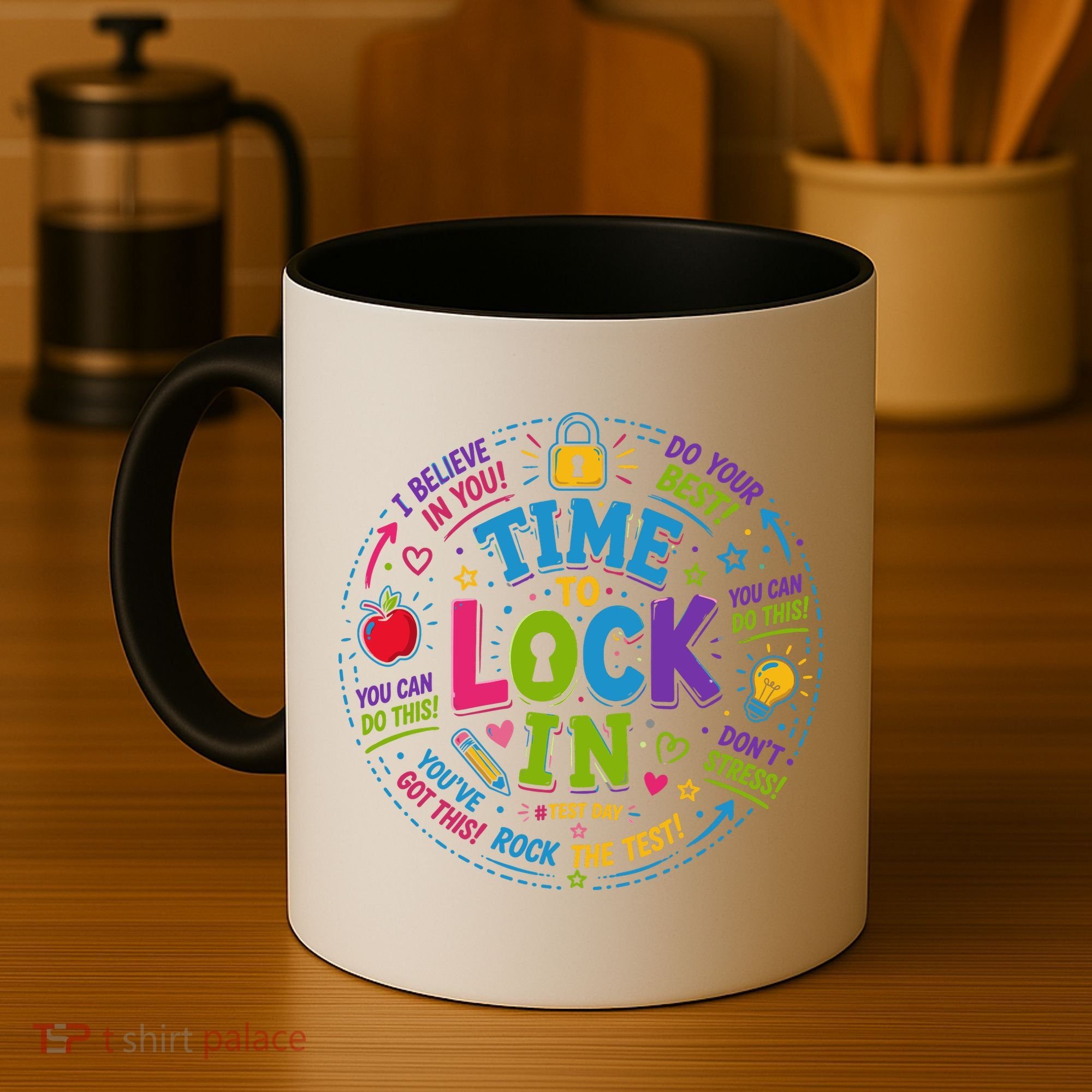 Time To Lock In Test Day Coffee Mug