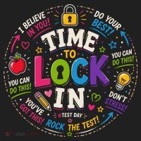 Time To Lock In Test Day Beanie thumb 2