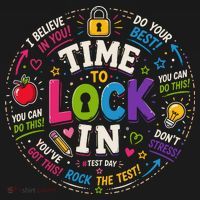 Time To Lock In Test Day Pajama Set thumb 2
