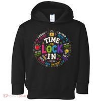 Time To Lock In Test Day Toddler Hoodie thumb 0