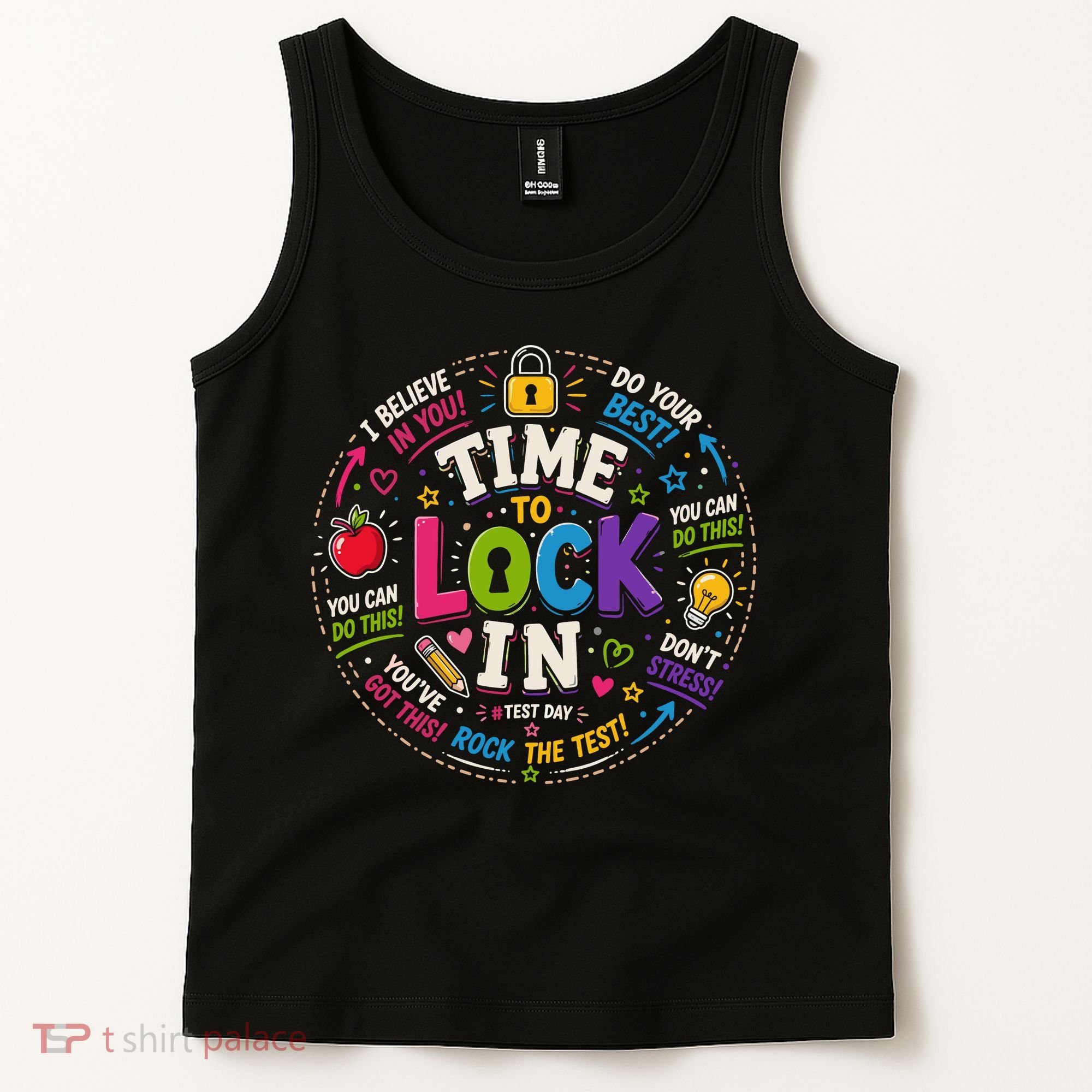 Time To Lock In Test Day Tank Top