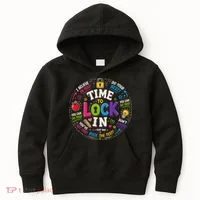 Time To Lock In Test Day Kids Hoodie thumb 0