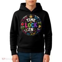 Time To Lock In Test Day Kids Hoodie thumb 4
