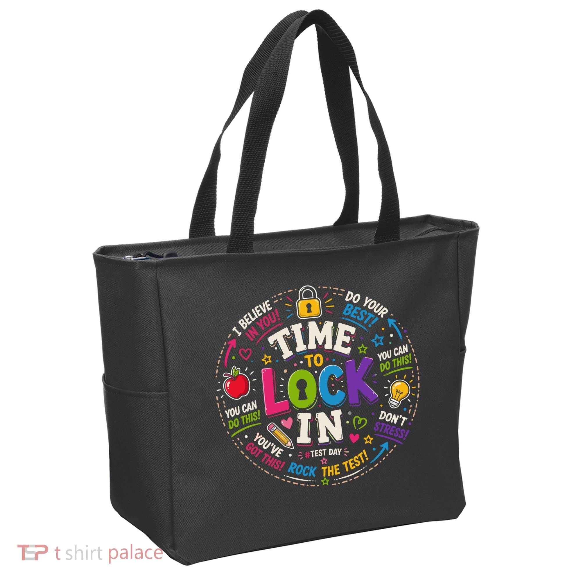 Time To Lock In Test Day Tote Bag