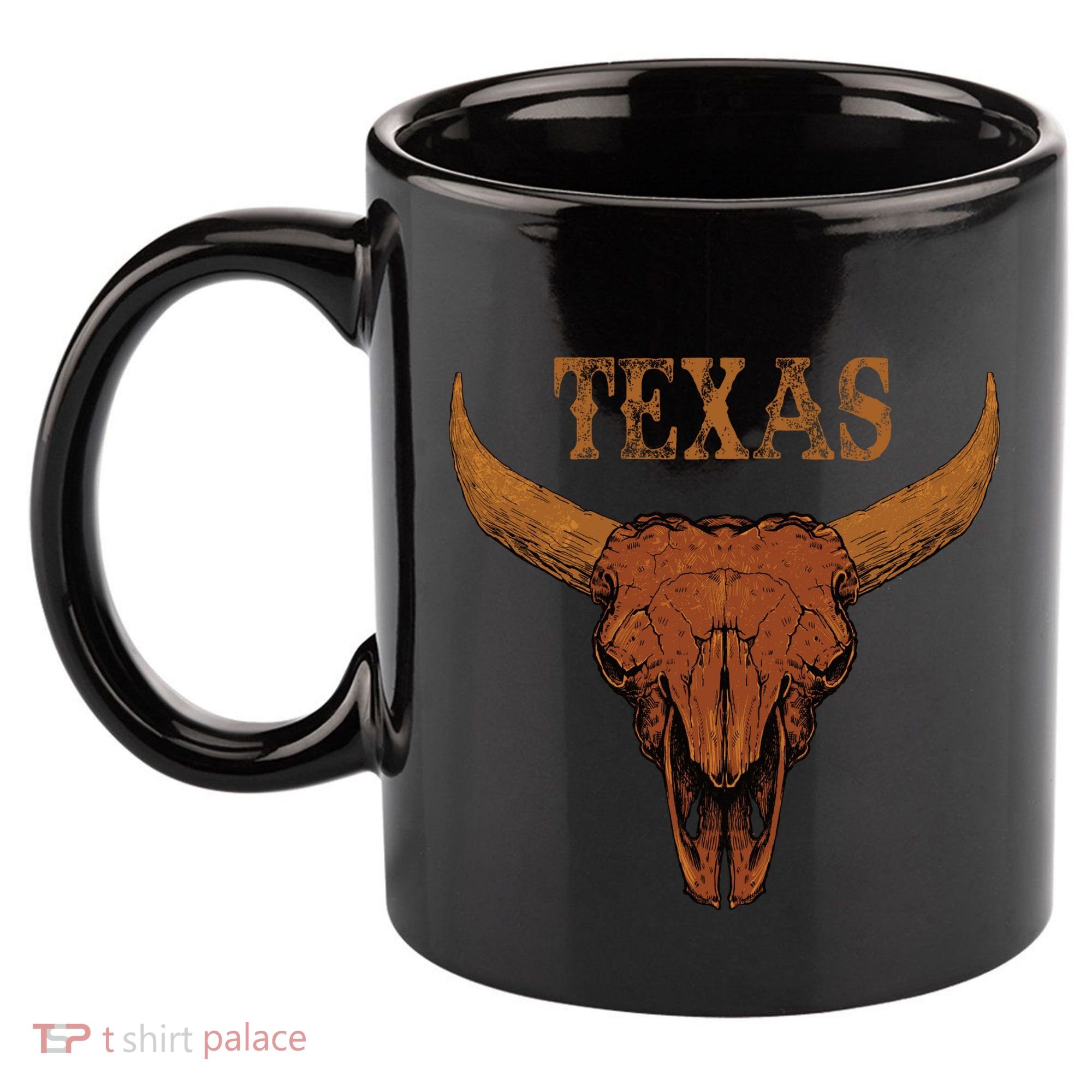 Texas TX Lone Star State 11oz C Handle Ceramic Mug