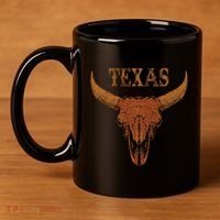Texas TX Lone Star State 11oz C Handle Ceramic Mug thumb 4