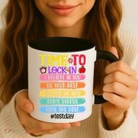 Time To Lock In Test Day Do Your Best Coffee Mug thumb 3