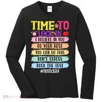 Time To Lock In Test Day Do Your Best Women's Long Sleeve Shirt thumb 0