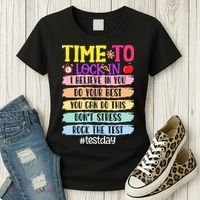 Time To Lock In Test Day Do Your Best Women's T-Shirt thumb 3