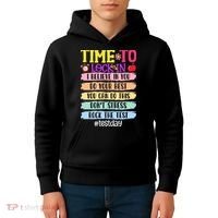 Time To Lock In Test Day Do Your Best Kids Hoodie thumb 4
