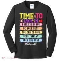Time To Lock In Test Day Do Your Best Kids Long Sleeve Shirt thumb 0