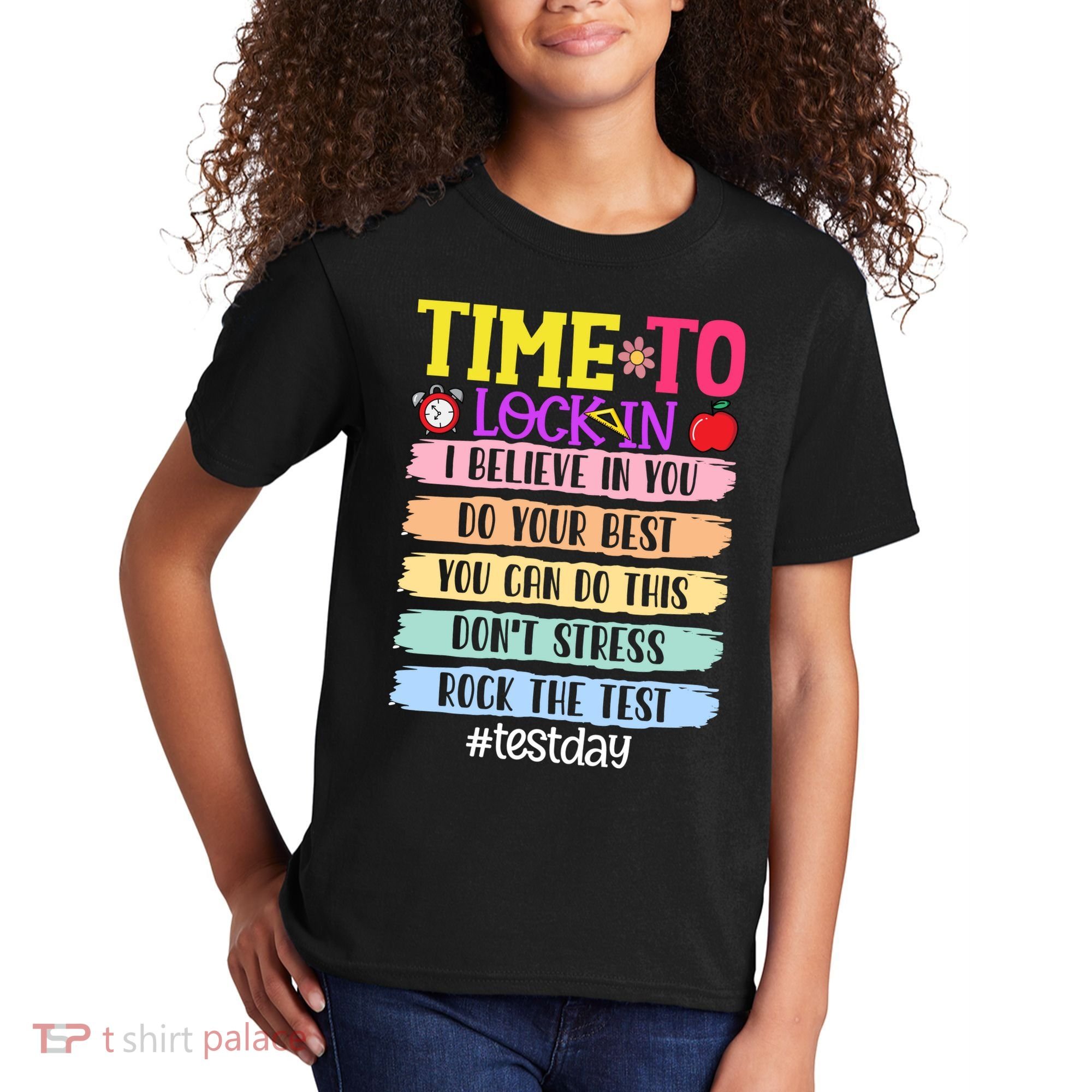 Time To Lock In Test Day Do Your Best Kids T-Shirt