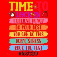 Time To Lock In Test Day Do Your Best Santa Hat thumb 1