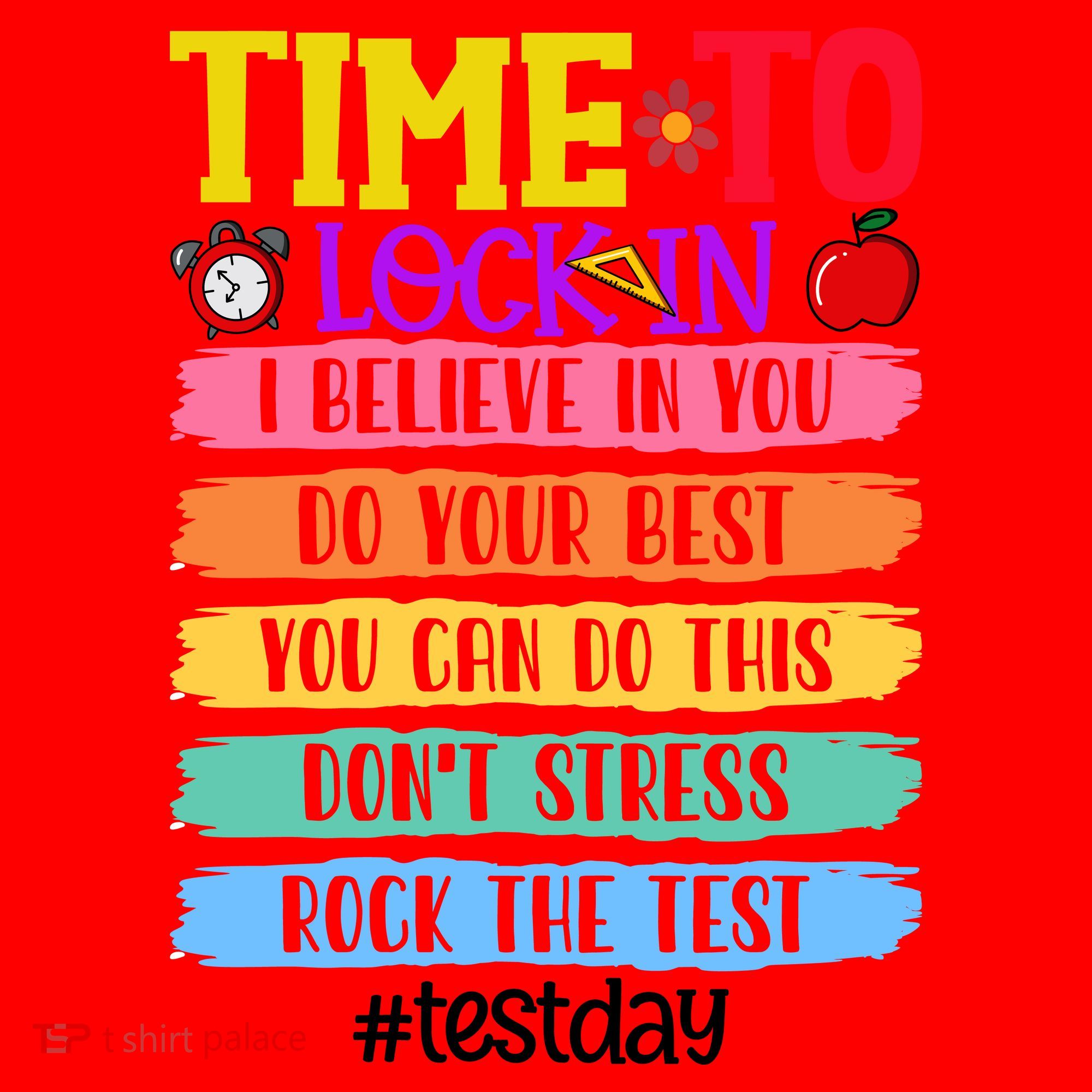 Time To Lock In Test Day Do Your Best Santa Hat
