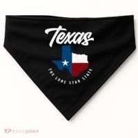 Texas The Lone Star State Gift Texas Map Cool Gift USA-Made Doggie Bandana thumb 0