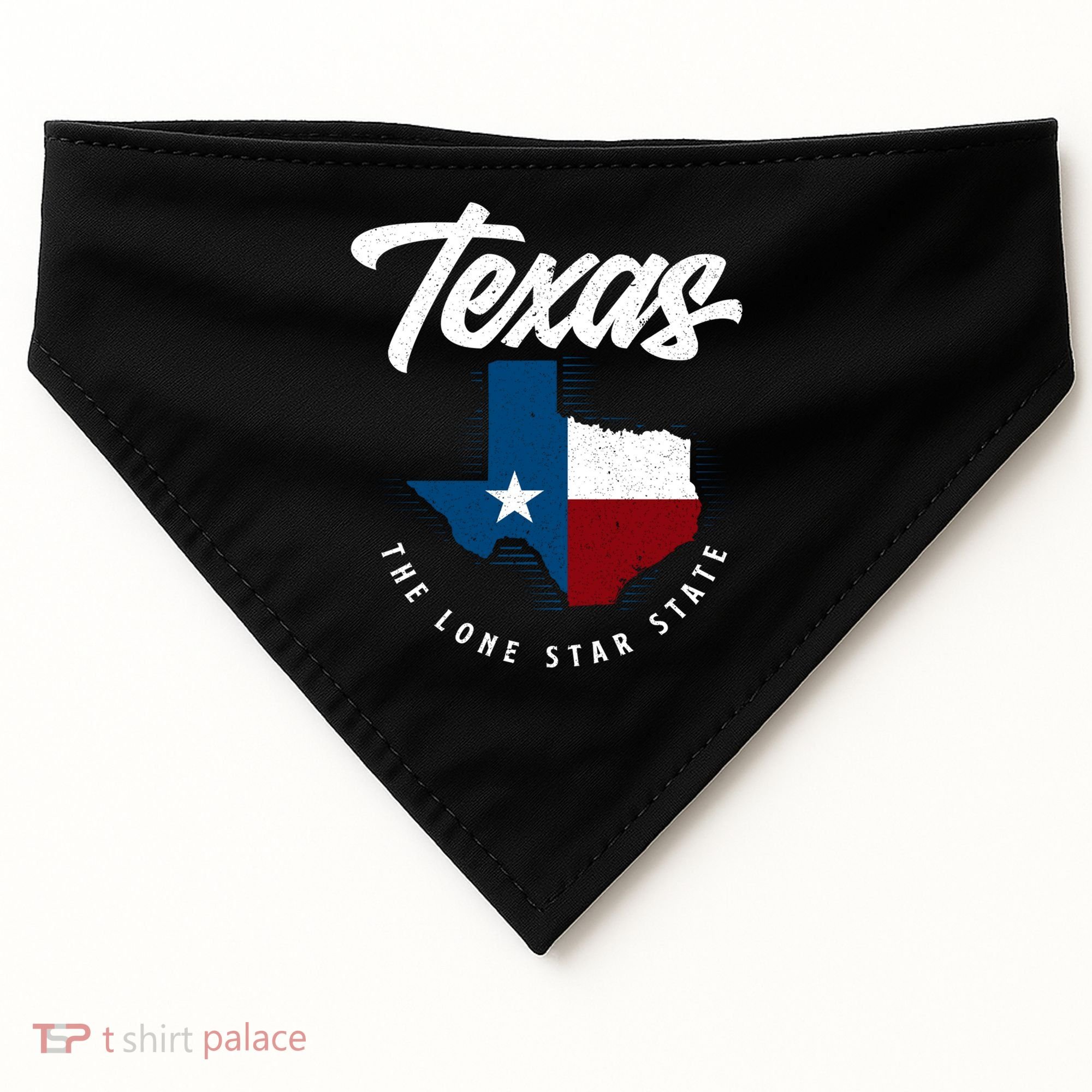 Texas The Lone Star State Gift Texas Map Cool Gift USA-Made Doggie Bandana