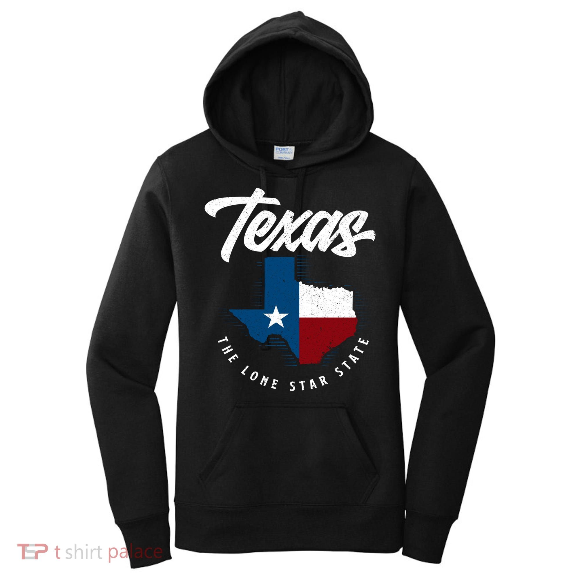 Texas The Lone Star State Gift Texas Map Cool Gift Women's Hoodie