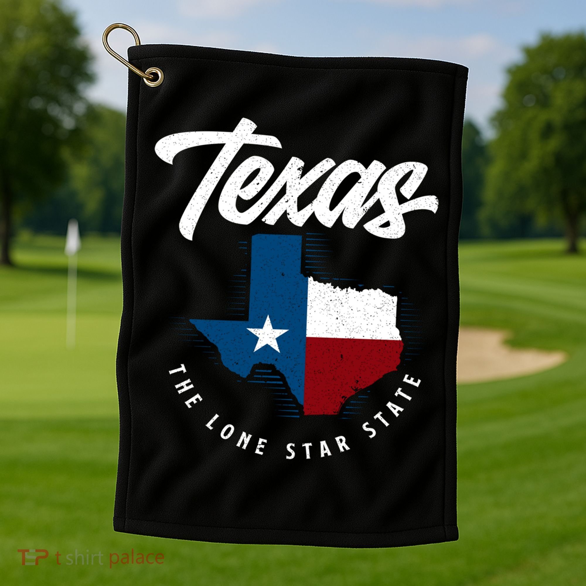 Texas The Lone Star State Gift Texas Map Cool Gift Golf Towel