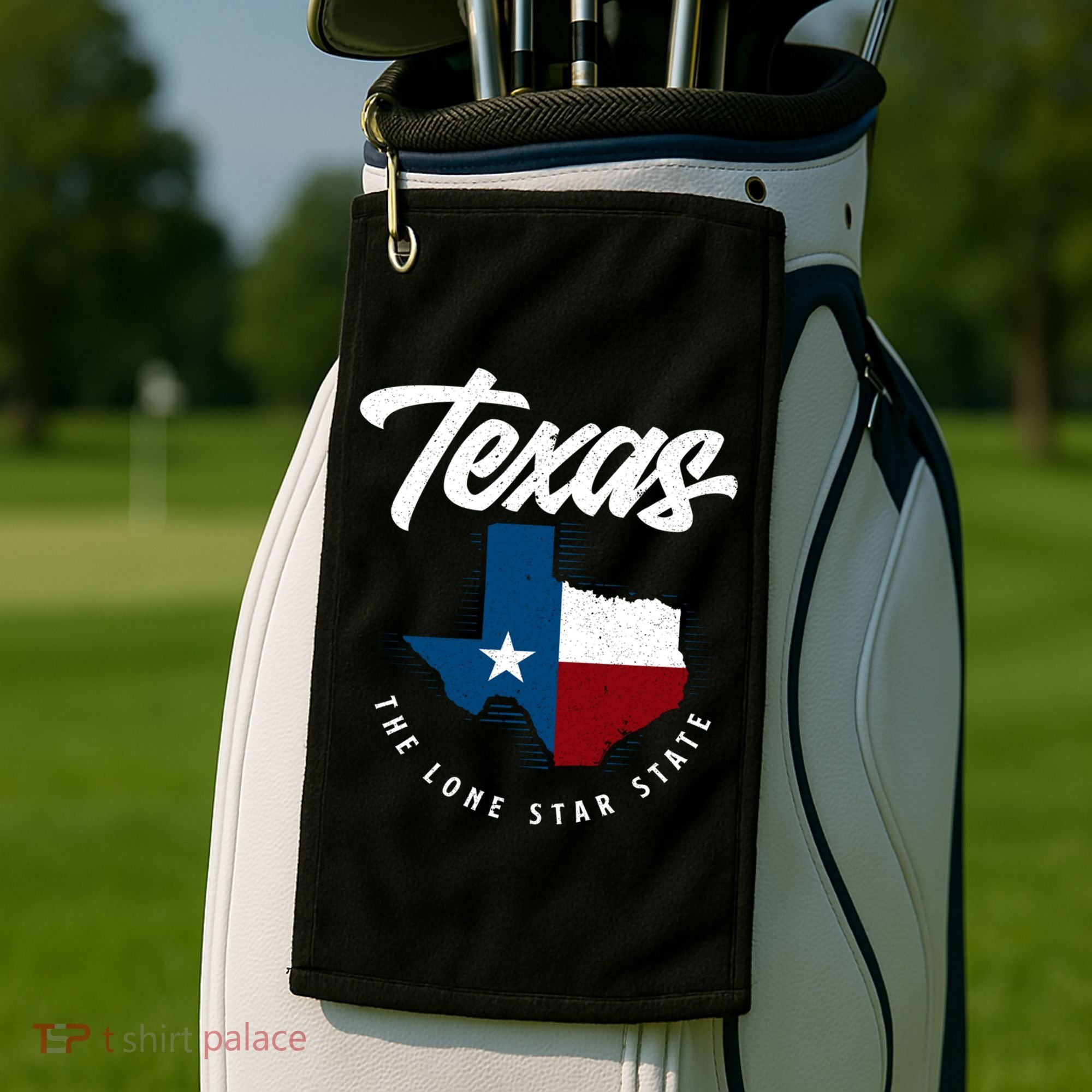 Texas The Lone Star State Gift Texas Map Cool Gift Golf Towel