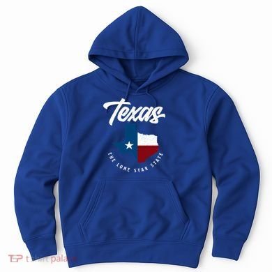 Texas The Lone Star State Gift Texas Map Cool Gift Hoodie