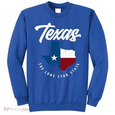 Texas The Lone Star State Gift Texas Map Cool Gift Sweatshirt