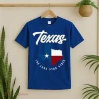 Texas The Lone Star State Gift Texas Map Cool Gift T-Shirt thumb 2
