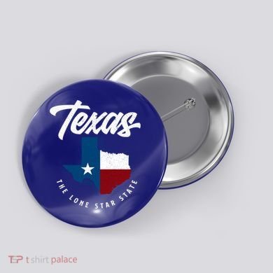 Texas The Lone Star State Gift Texas Map Cool Gift Button