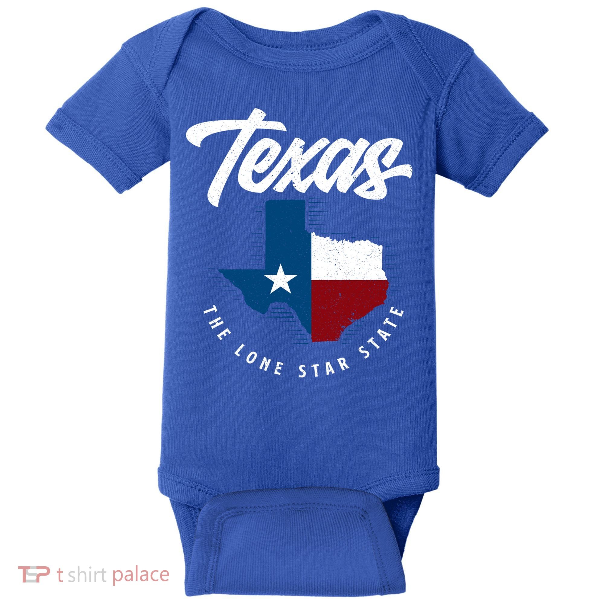 Texas The Lone Star State Gift Texas Map Cool Gift Baby Bodysuit