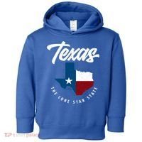Texas The Lone Star State Gift Texas Map Cool Gift Toddler Hoodie thumb 0
