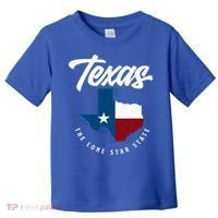 Texas The Lone Star State Gift Texas Map Cool Gift Toddler T-Shirt thumb 0