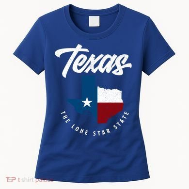 Texas The Lone Star State Gift Texas Map Cool Gift Women's T-Shirt