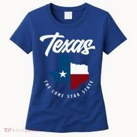 Texas The Lone Star State Gift Texas Map Cool Gift Women's T-Shirt thumb 0