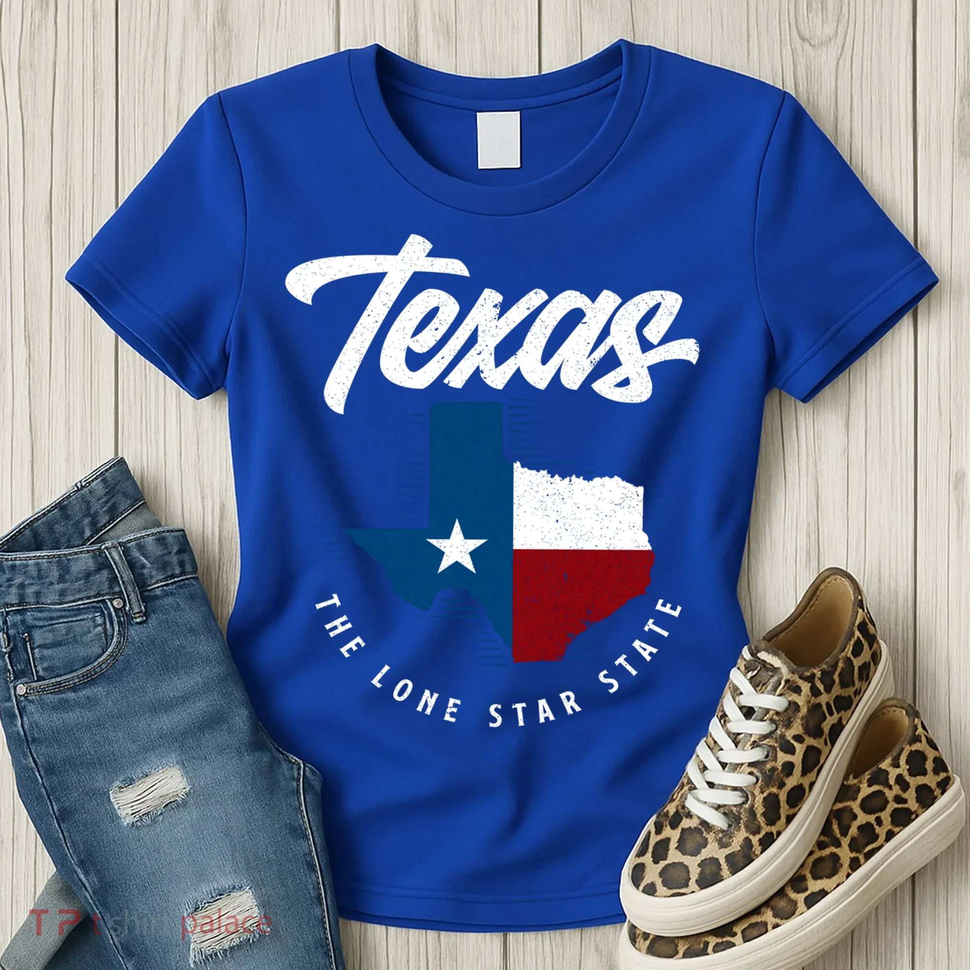 Texas The Lone Star State Gift Texas Map Cool Gift Women's T-Shirt
