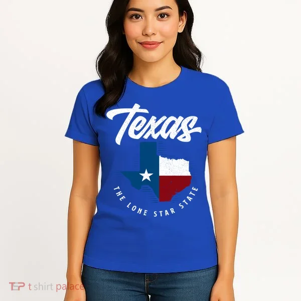 Texas The Lone Star State Gift Texas Map Cool Gift Women's T-Shirt