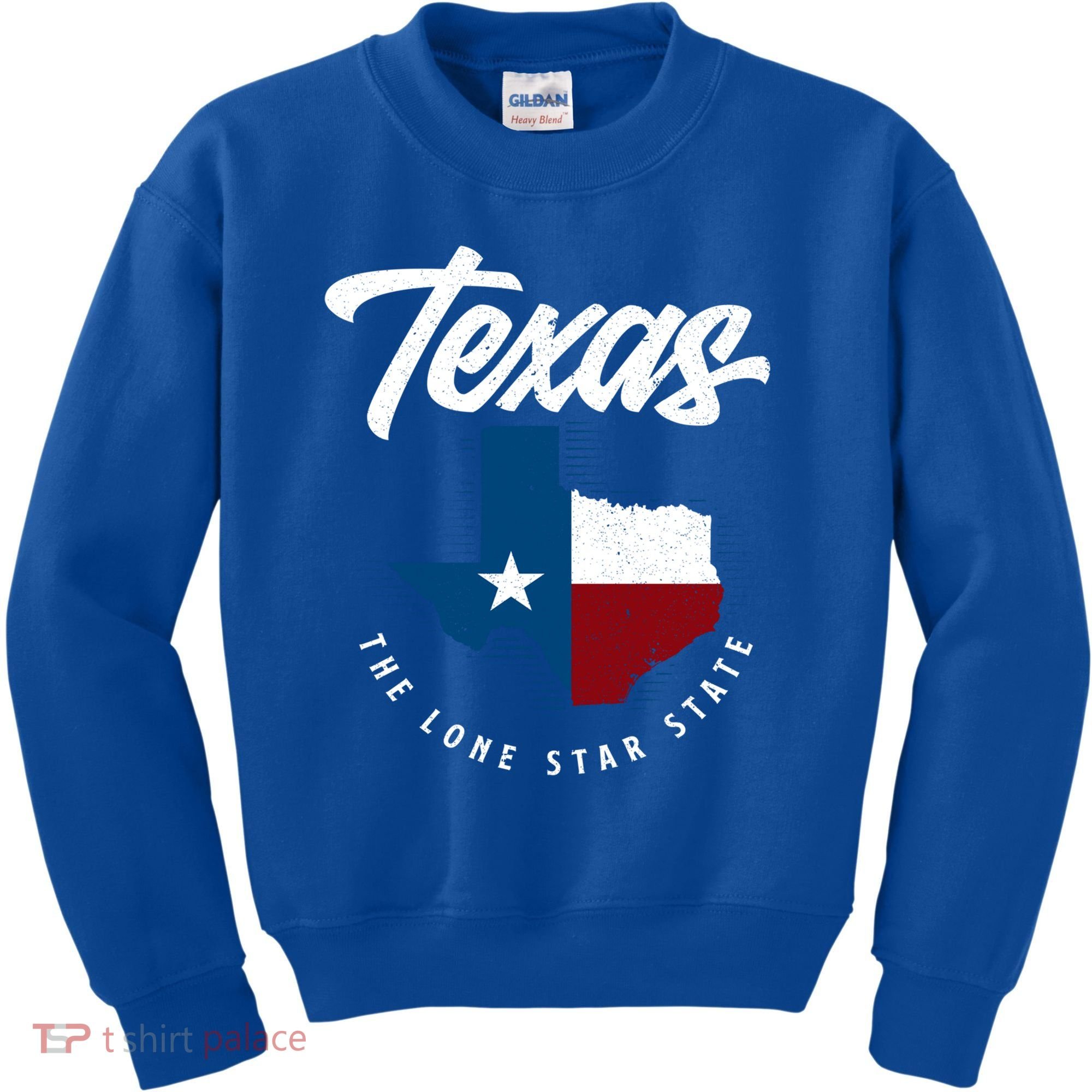 Texas The Lone Star State Gift Texas Map Cool Gift Kids Sweatshirt