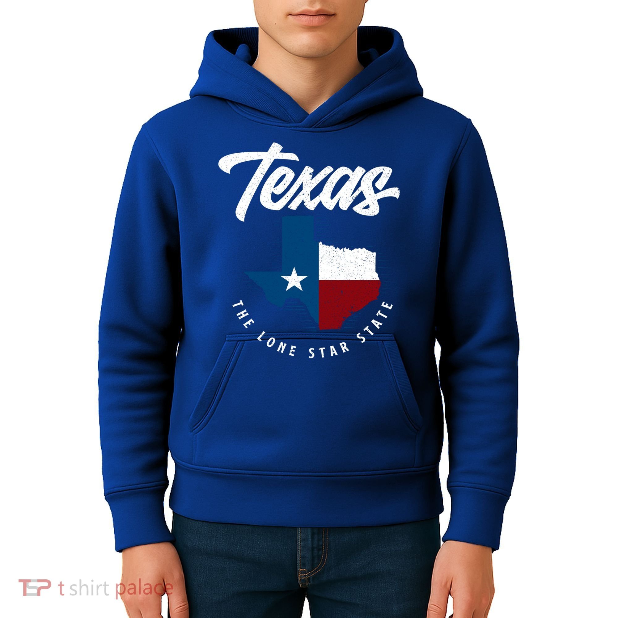 Texas The Lone Star State Gift Texas Map Cool Gift Kids Hoodie