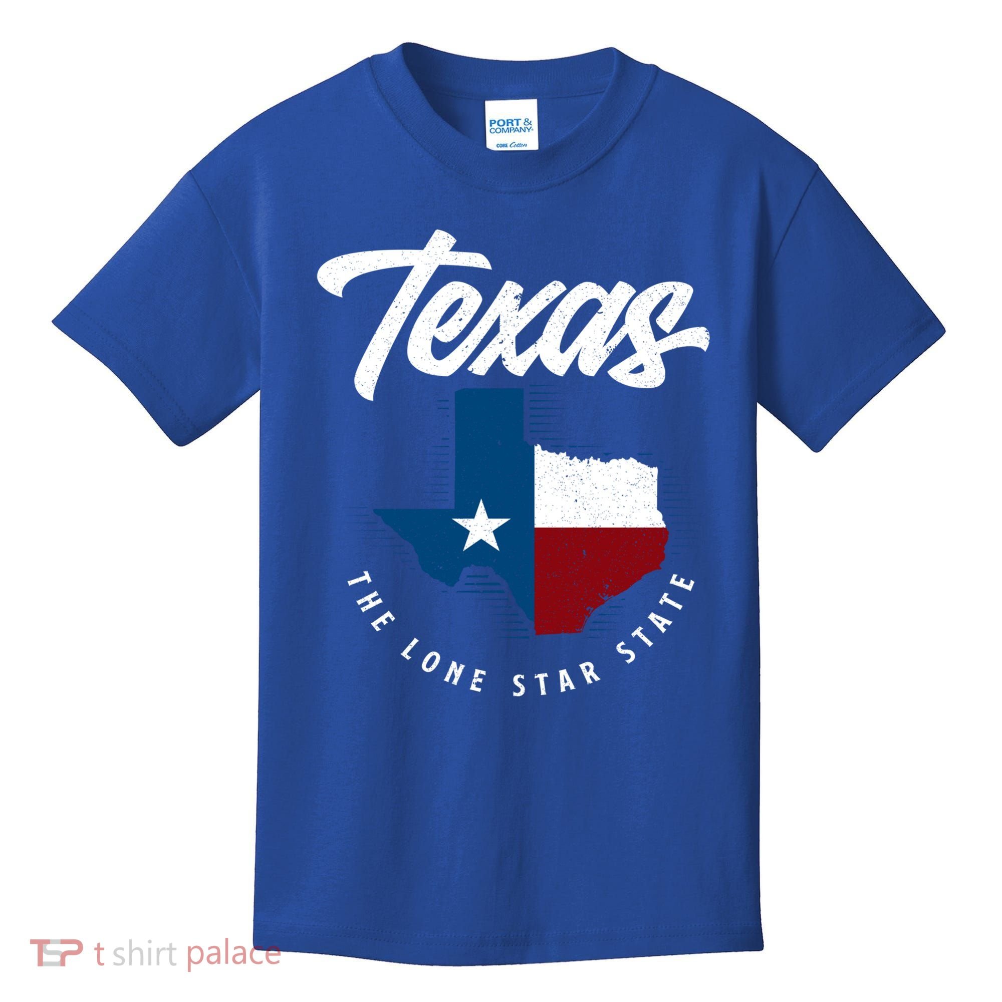 Texas The Lone Star State Gift Texas Map Cool Gift Kids T-Shirt