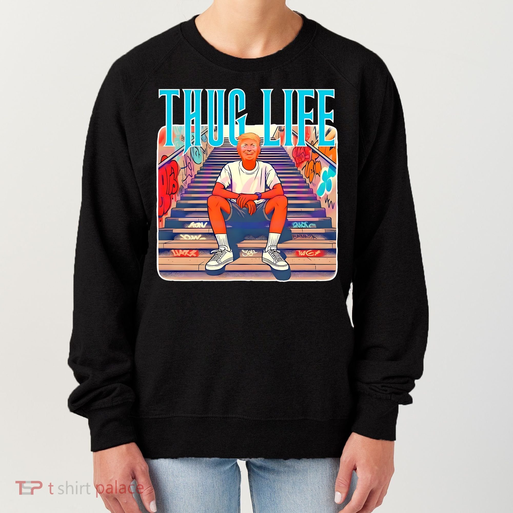 Trump Thug Life 4th Of July Women's Sweatshirt