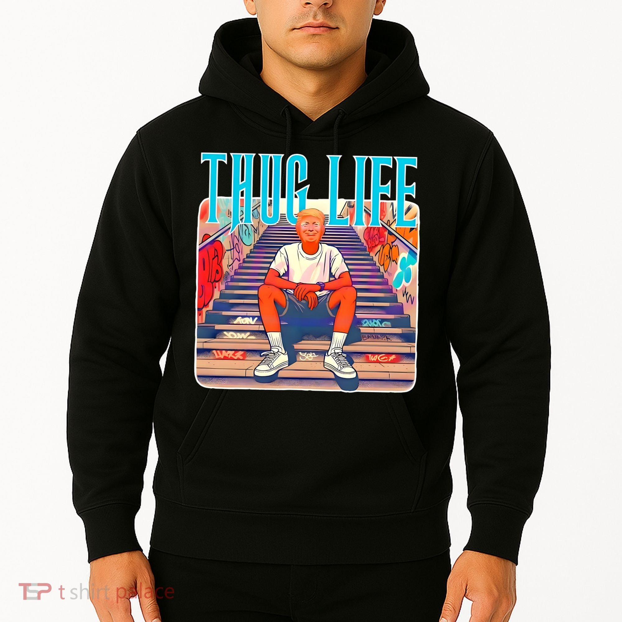Trump Thug Life 4th Of July Hoodie