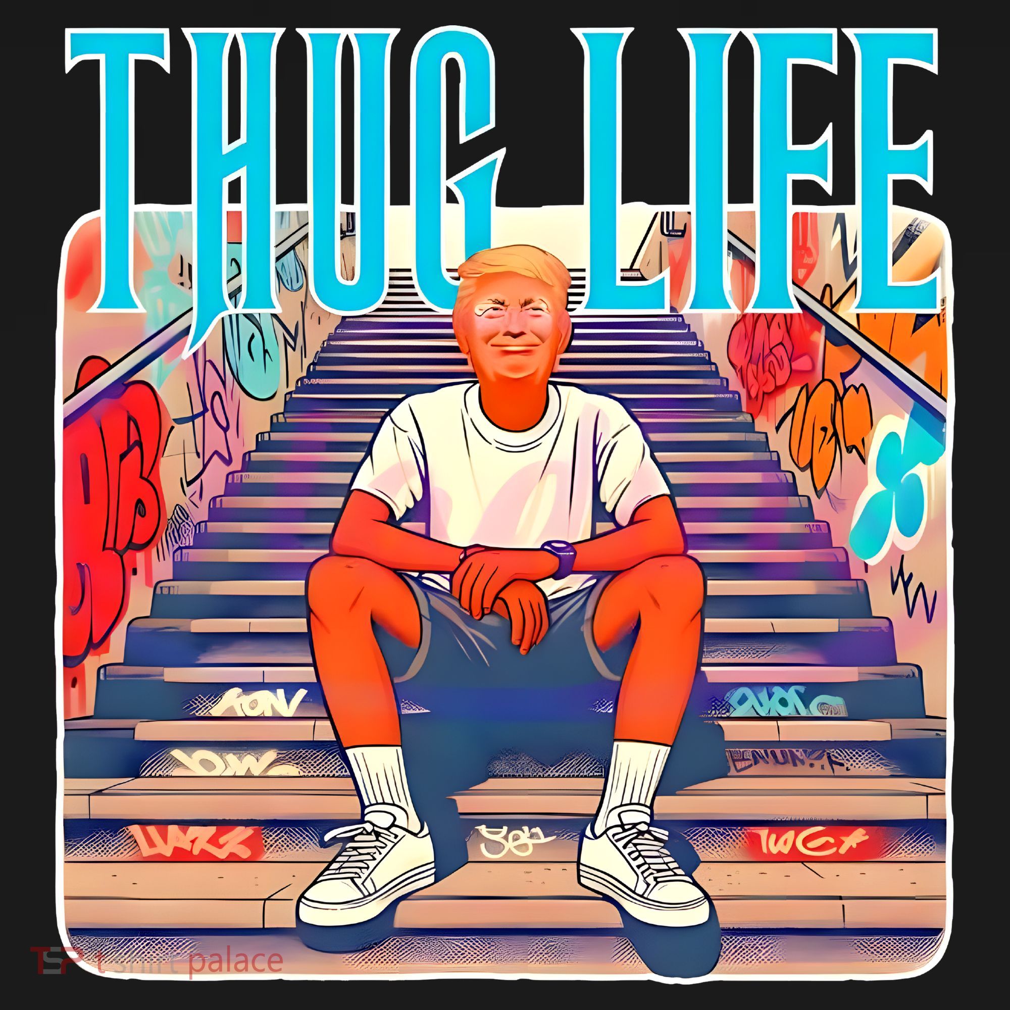 Trump Thug Life 4th Of July T-Shirt