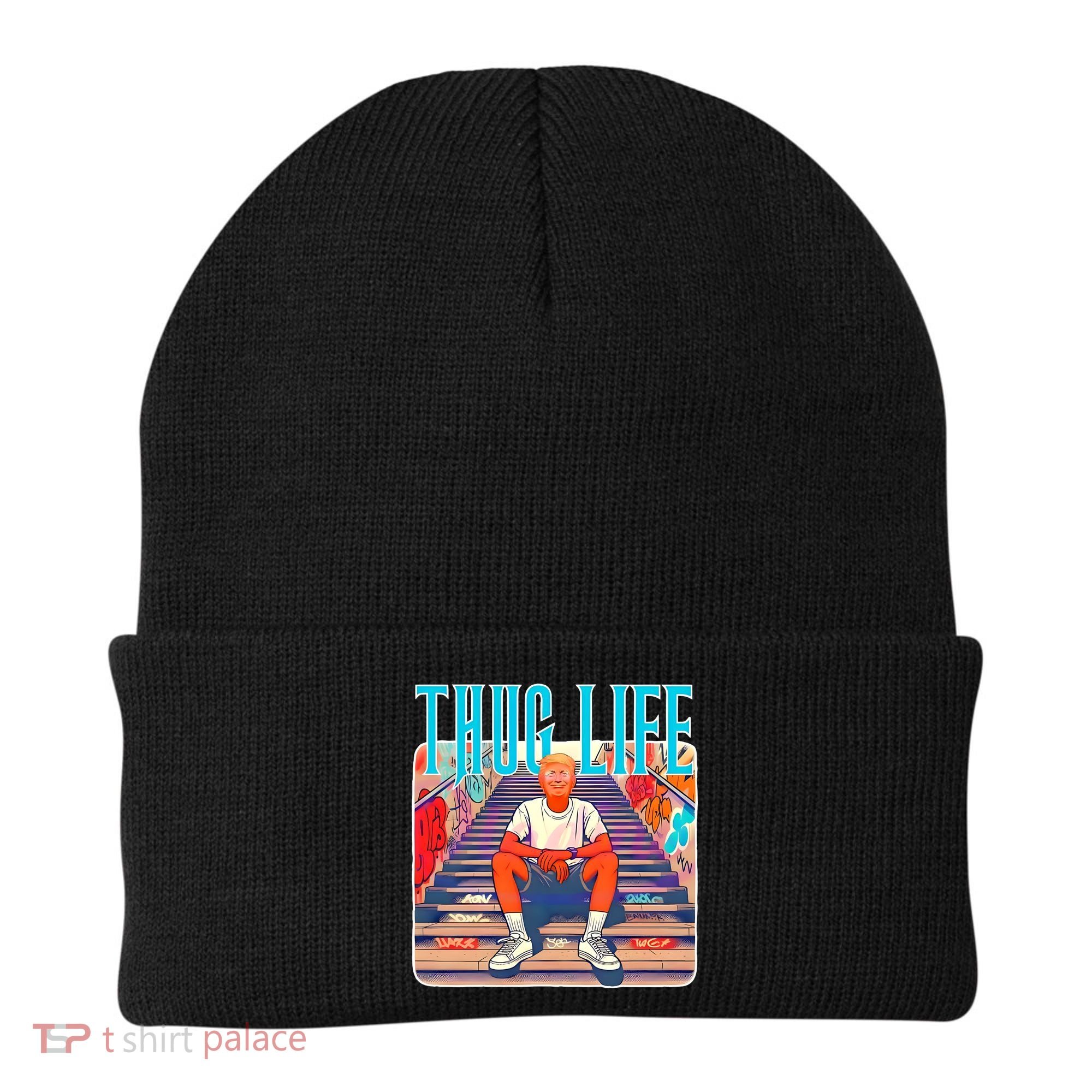 Trump Thug Life 4th Of July Beanie