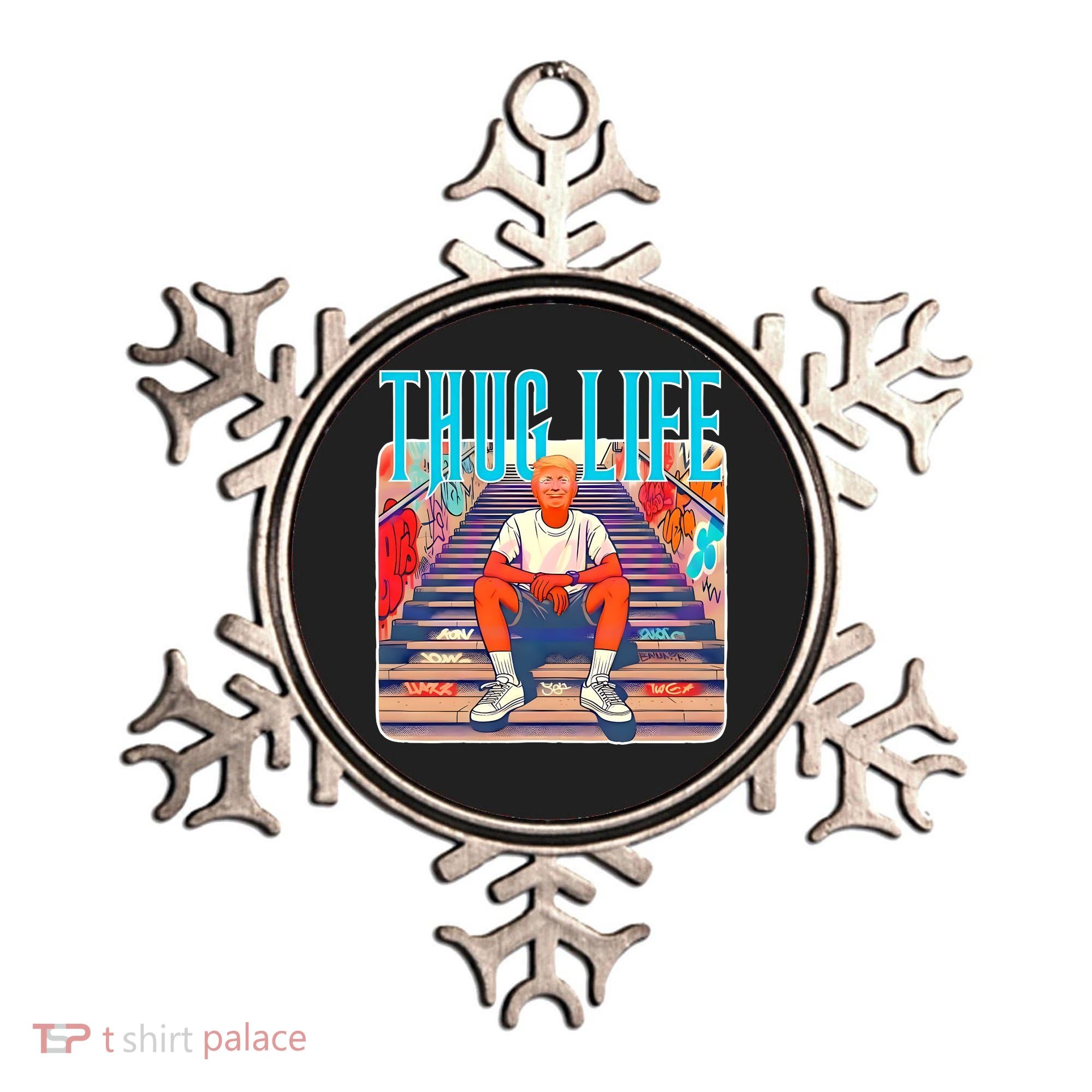 Trump Thug Life 4th Of July Ornament
