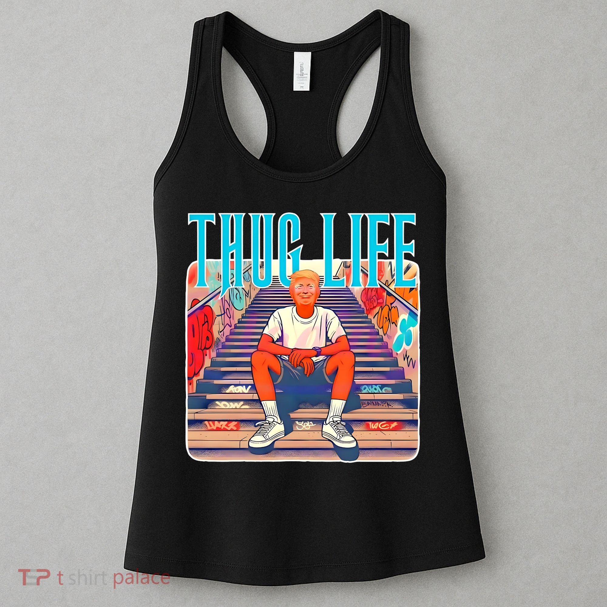 Trump Thug Life 4th Of July Women's Tank Top