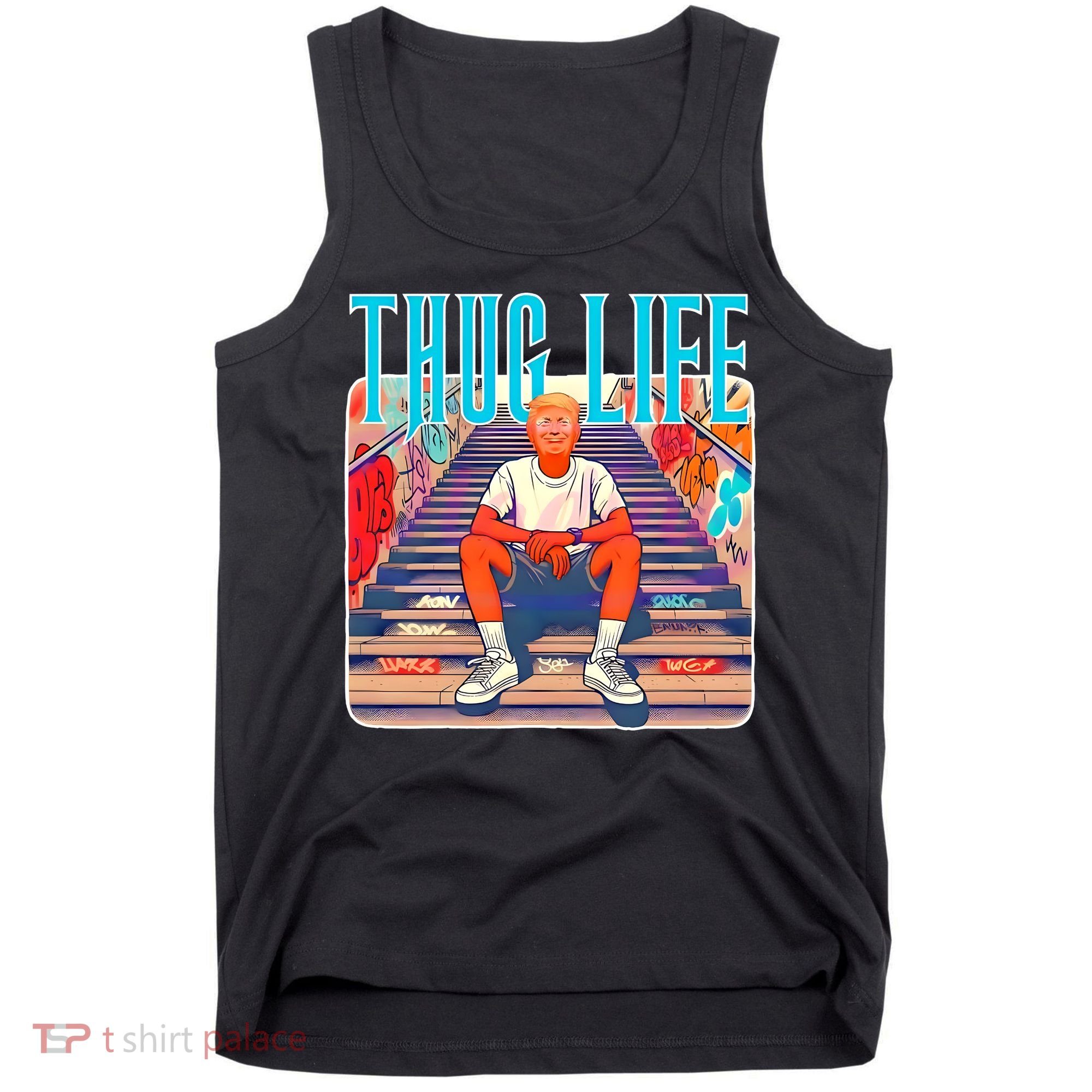 Trump Thug Life 4th Of July Tank Top
