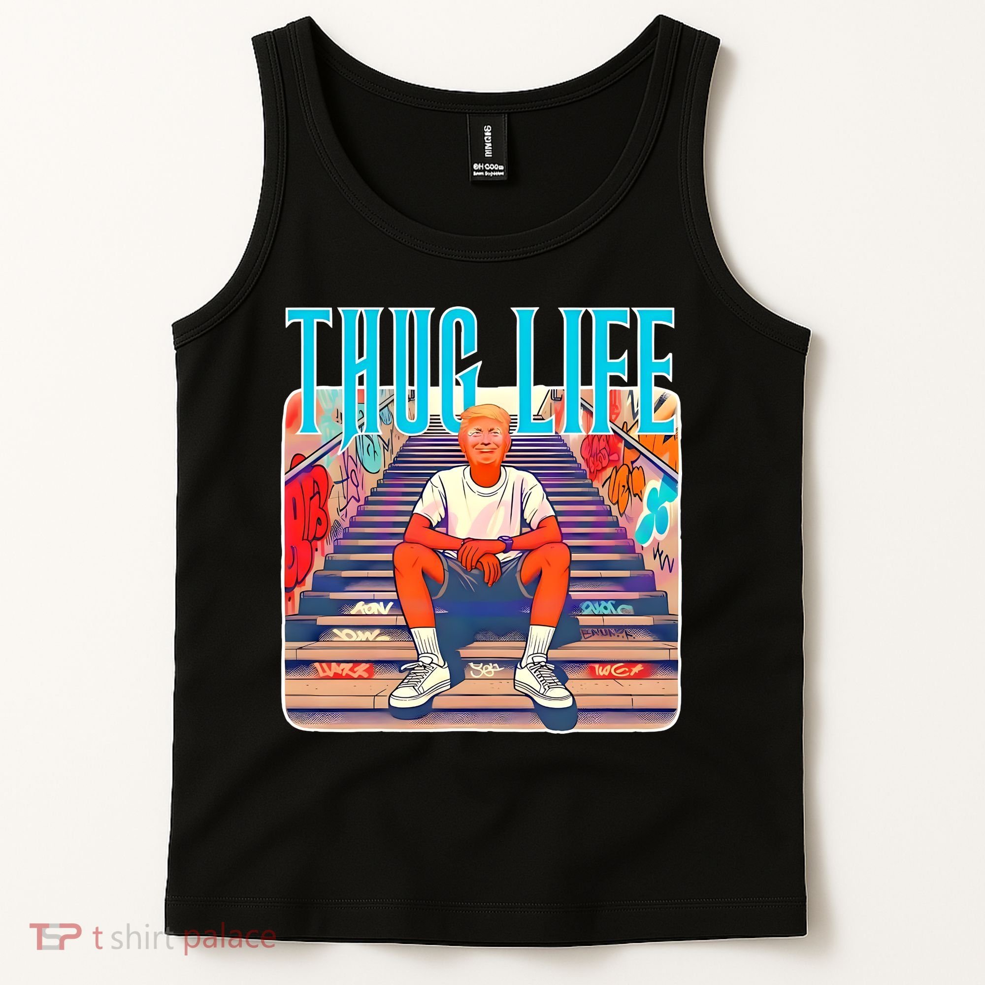 Trump Thug Life 4th Of July Tank Top
