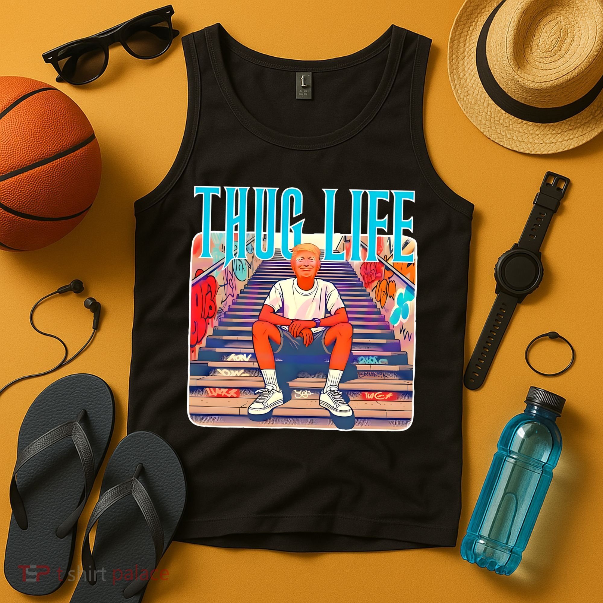 Trump Thug Life 4th Of July Tank Top