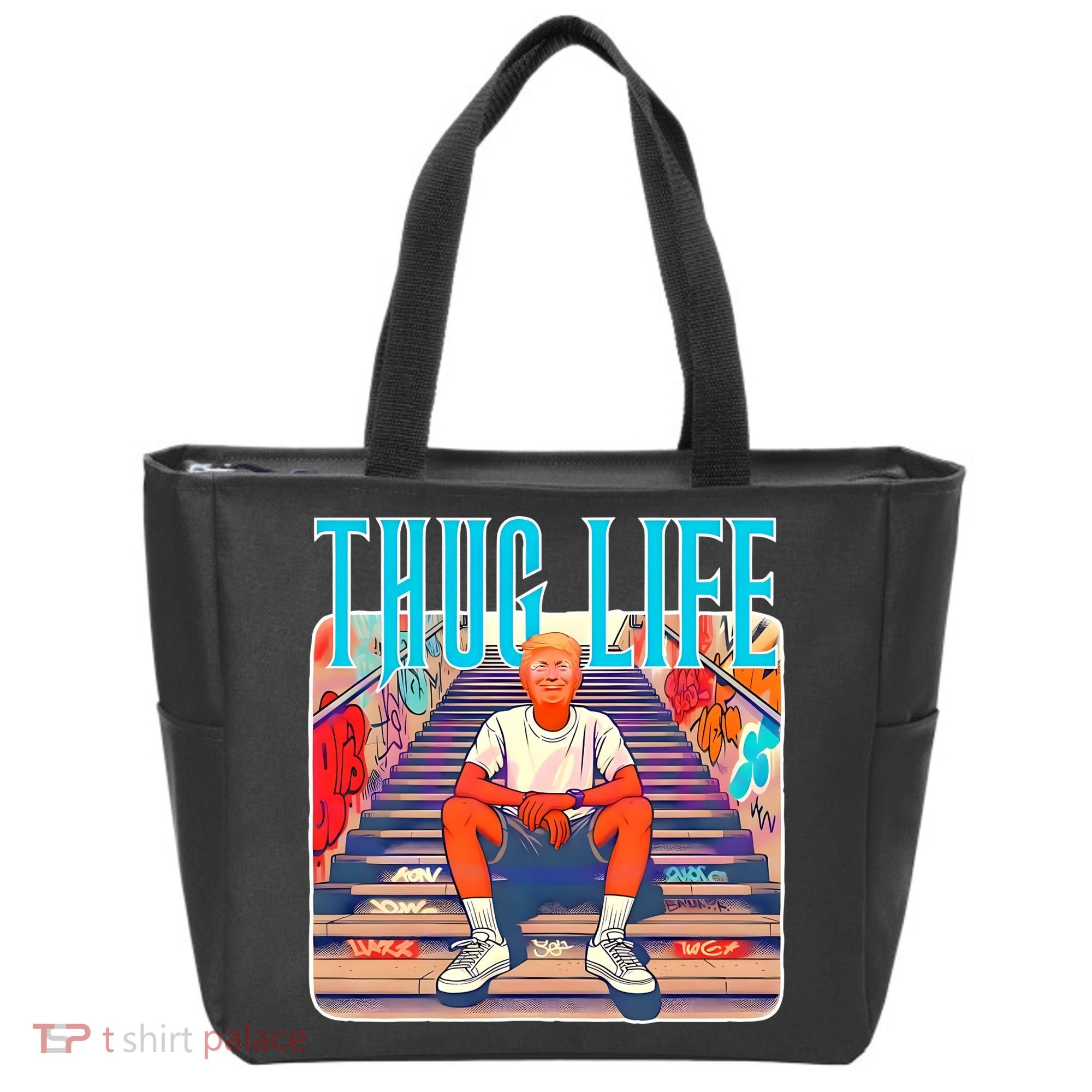 Trump Thug Life 4th Of July Tote Bag