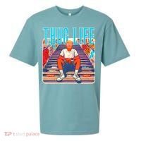 Trump Thug Life 4th Of July Sueded Cloud Jersey T-Shirt thumb 0