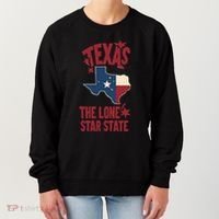 Texas The Lone Star State Gift Texas Map Cool Gift Women's Sweatshirt thumb 0