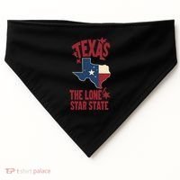 Texas The Lone Star State Gift Texas Map Cool Gift USA-Made Doggie Bandana thumb 0